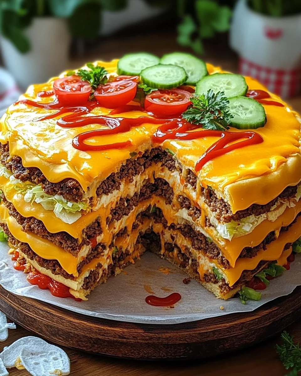 Cheeseburger-Torte