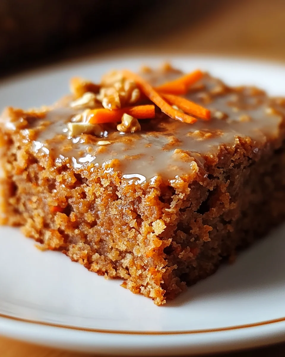 Einfacher Mehlfreier Haferflocken Karottenkuchen