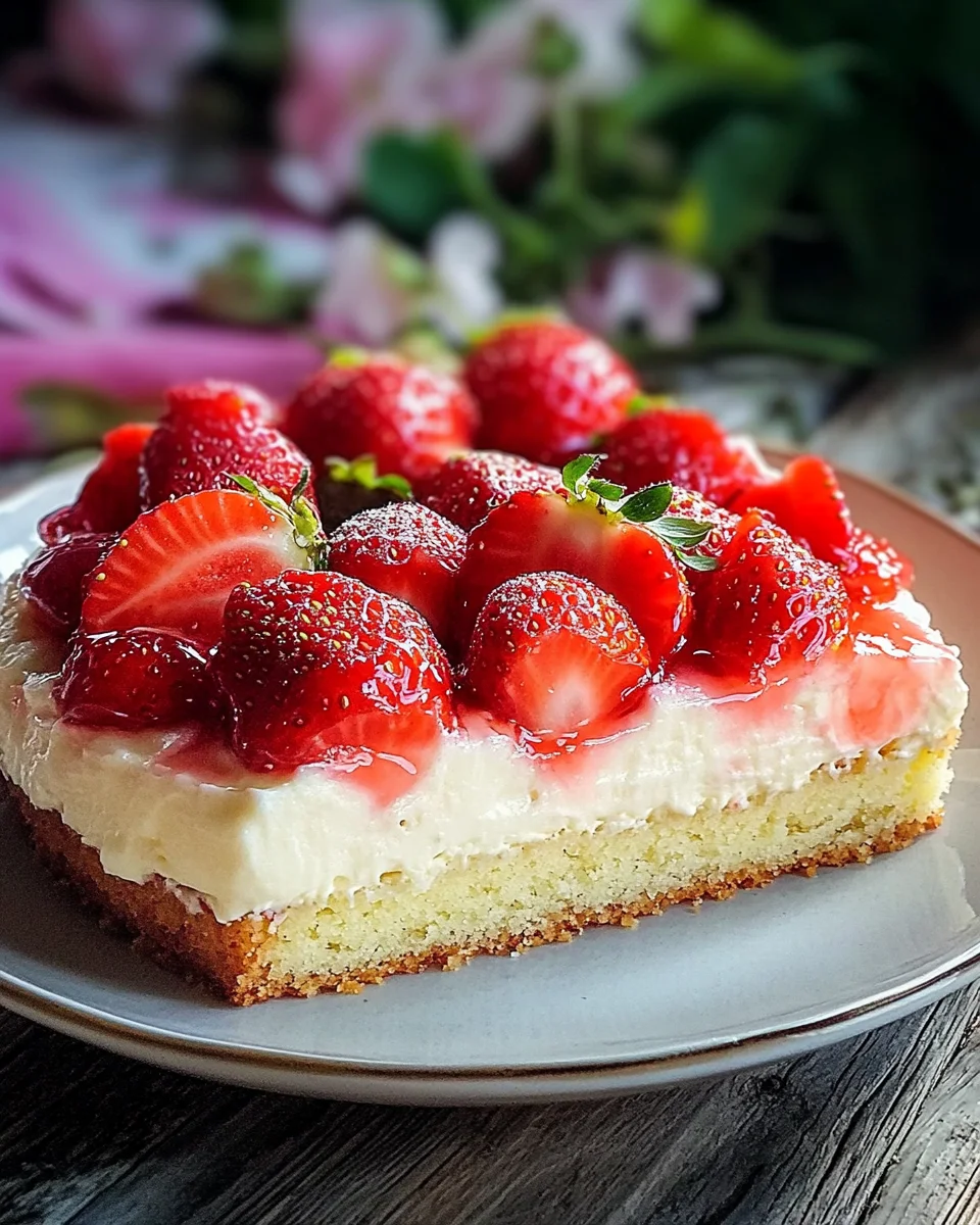 Erdbeerkuchen mit Schmand-Vanillecreme Rezept 27 Erdbeerkuchen mit Schmand-Vanillecreme Rezept