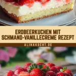 Erdbeerkuchen mit Schmand-Vanillecreme Rezept 24 Pinterest Hidden Image