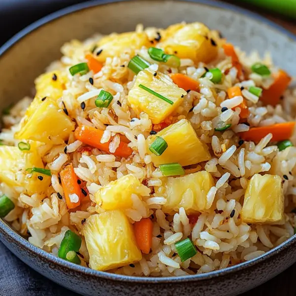 Gebratener Reis mit Ananas