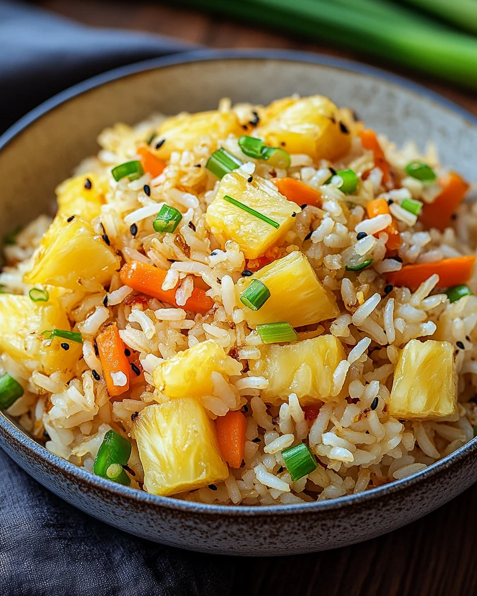 Gebratener Reis mit Ananas