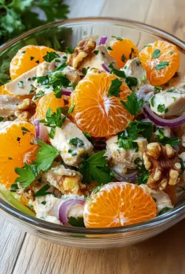 Geflügelsalat mit Mandarinen 28 Geflügelsalat mit Mandarinen