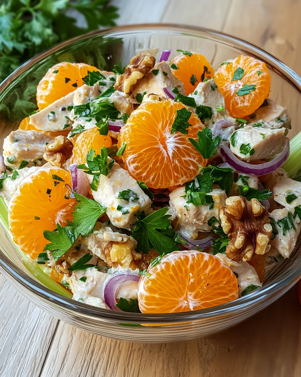 Geflügelsalat mit Mandarinen