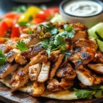 Ger&ouml;stetes H&auml;hnchen Shawarma Gyros