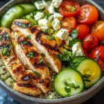 Griechische H&auml;hnchen-Bowl