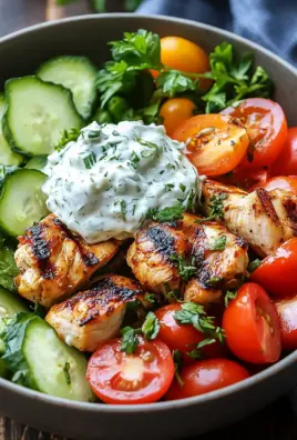 Griechische Hähnchen-Tzatziki-Bowl 25 Griechische Hähnchen-Tzatziki-Bowl
