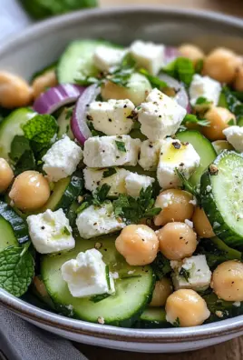 Gurkensalat mit Feta und Kichererbsen 27 Gurkensalat mit Feta und Kichererbsen
