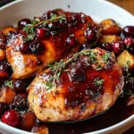 H&auml;hnchen mit Preiselbeer-Balsamico-Glasur