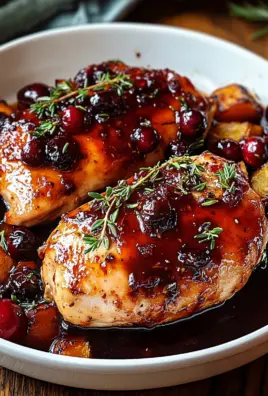 Hähnchen mit Preiselbeer-Balsamico-Glasur