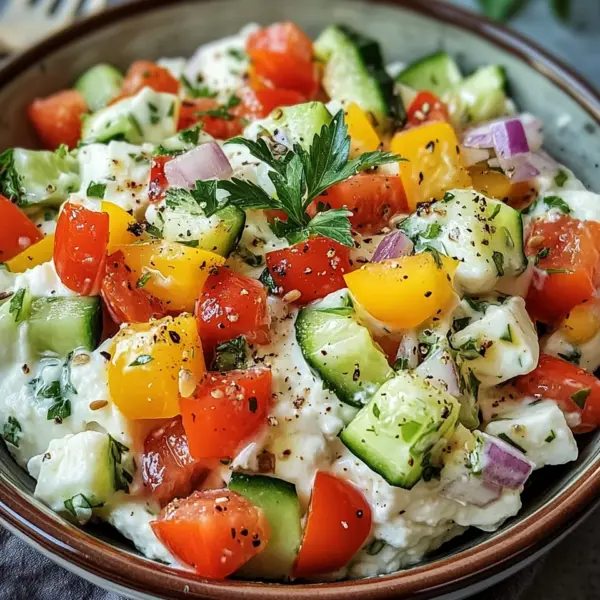 Hüttenkäse-Salat
