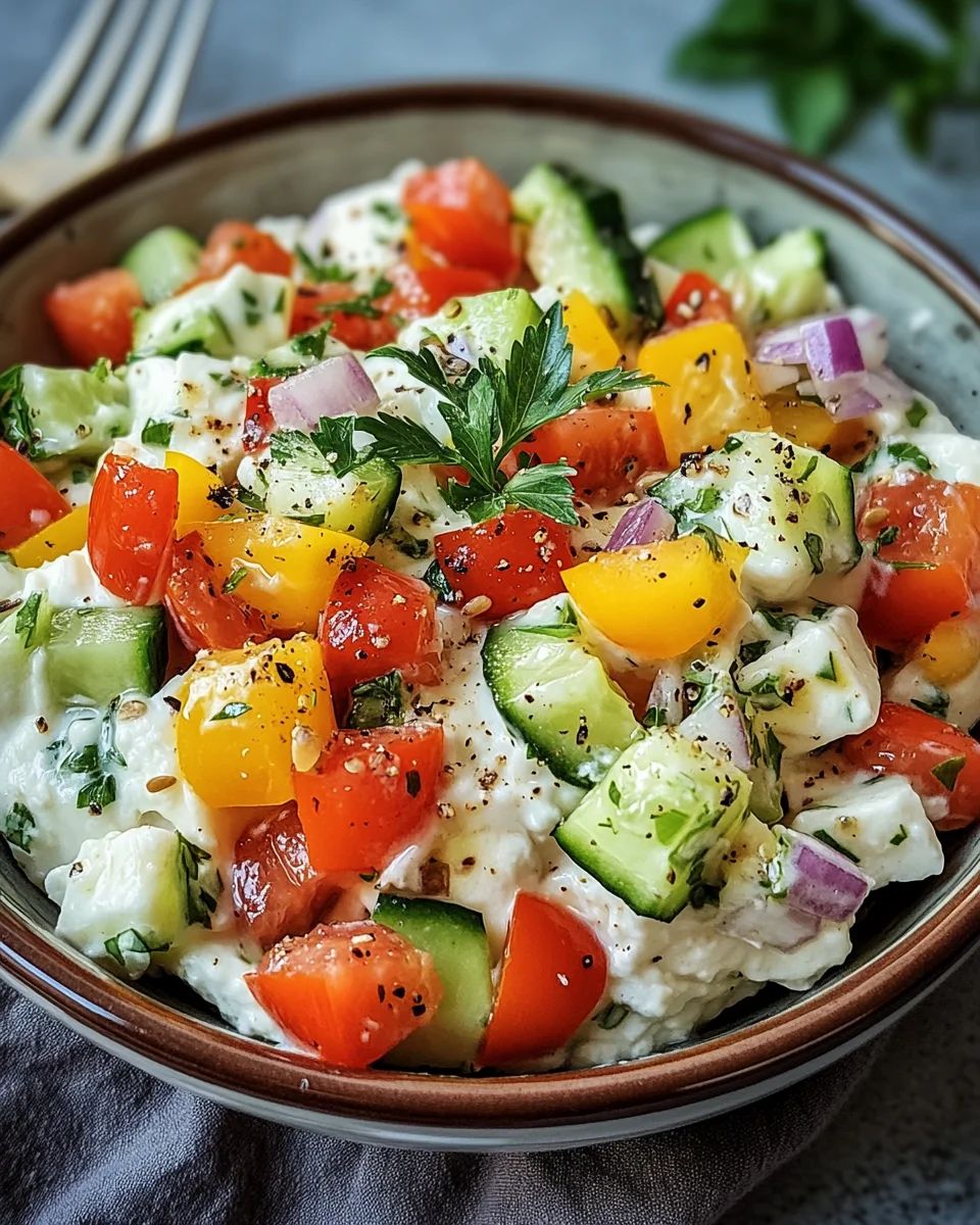 Hüttenkäse-Salat