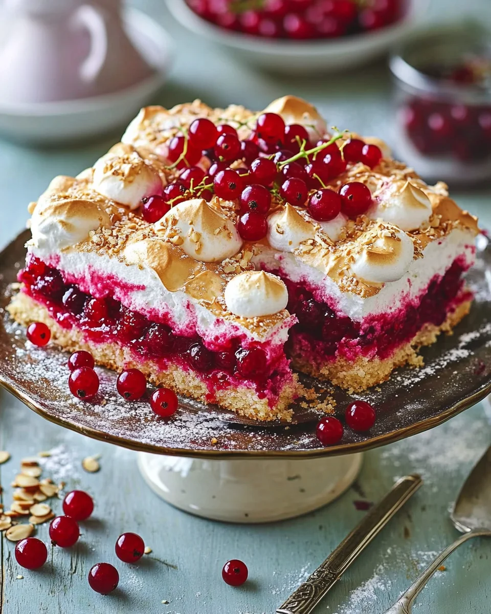 Johannisbeerkuchen mit Baiserhaube 19 Johannisbeerkuchen