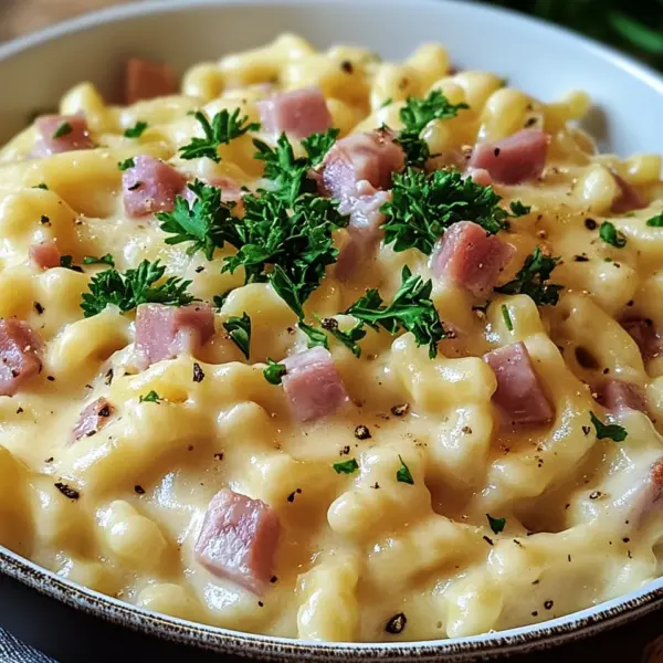 Käse-Schinken-Sahne Spätzle