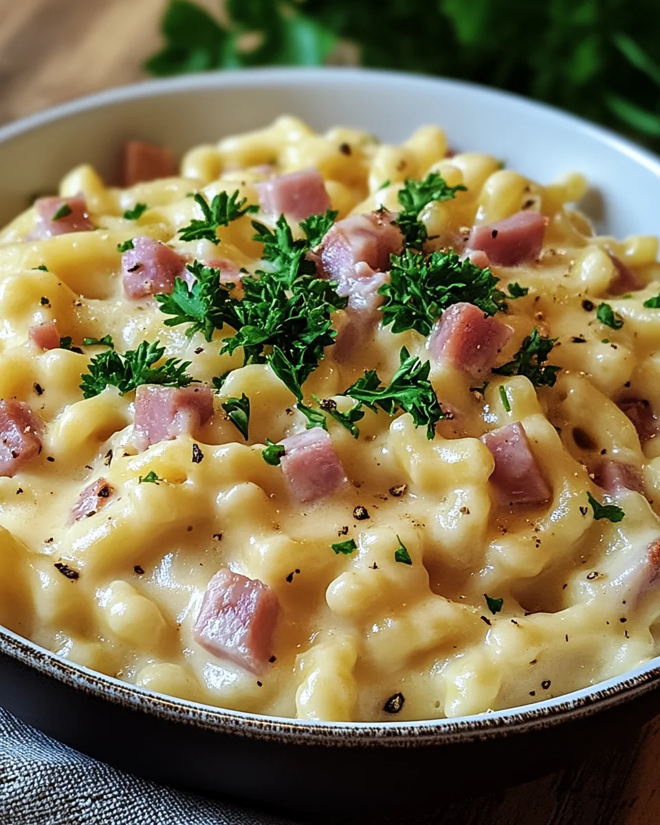 K&auml;se-Schinken-Sahne Sp&auml;tzle