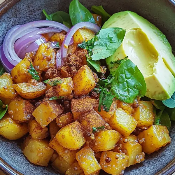 Kartoffel-Bowl mit Kichererbsen