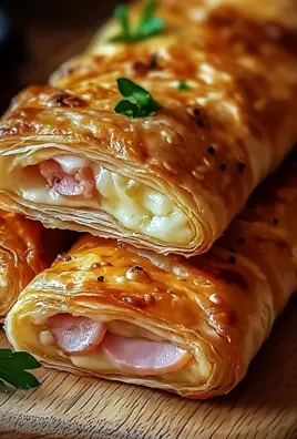 Knusprige Blätterteig-Schinken-Käse