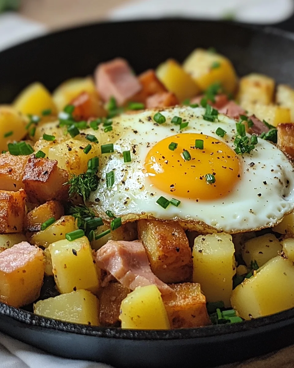 Leberk&auml;se-Kartoffel-Pfanne mit Spiegelei von FrlM