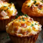 Muffins mit Putenschinken und K&auml;se