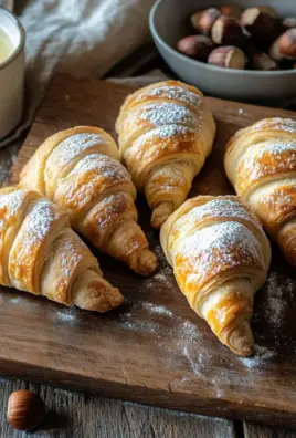 Nusshörnchen - Hefehörnchen mit Nussfüllung 26 Nusshörnchen - Hefehörnchen mit Nussfüllung