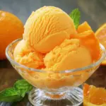 Orangeneis ohne Eismaschine Rezept