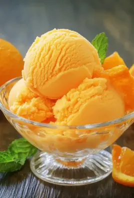 Orangeneis ohne Eismaschine Rezept
