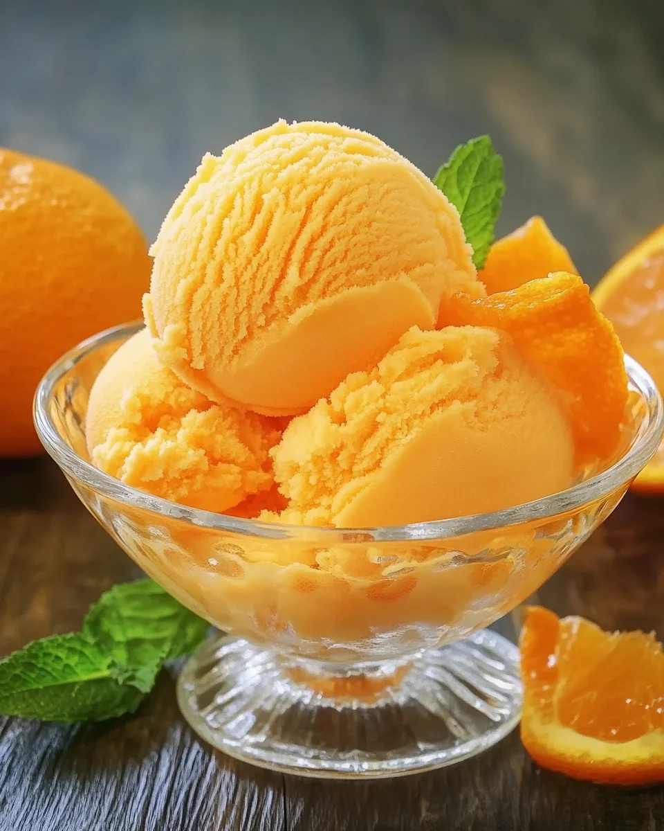 Orangeneis ohne Eismaschine Rezept 18 Orangeneis ohne Eismaschine Rezept