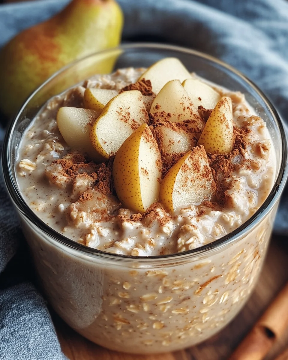 Overnight Oats with Cinnamon and Pear 19 Overnight