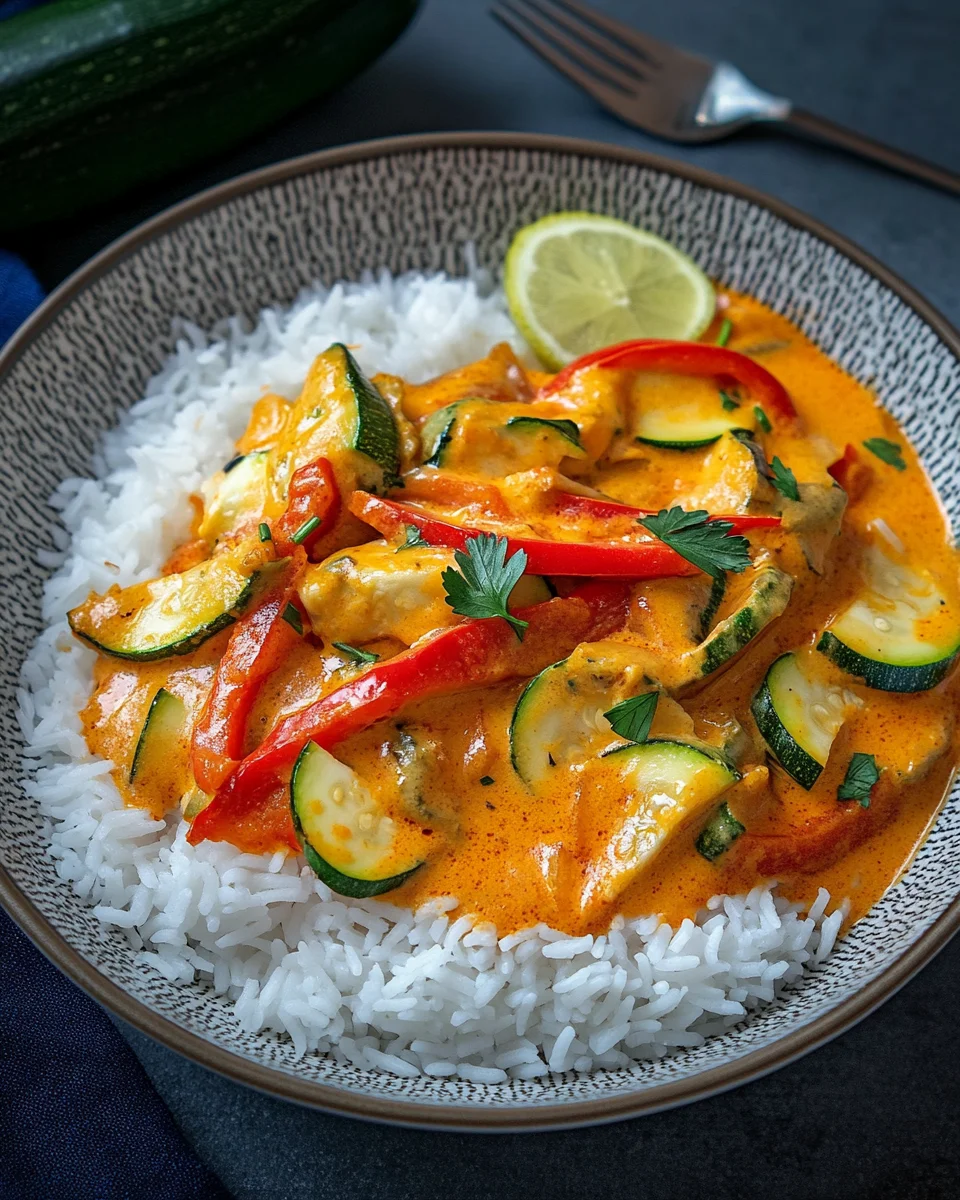 Paprika-Zucchini-Rahm-H&auml;hnchen