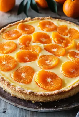 Quarkkuchen mit Mandarinen