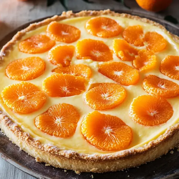 Quarkkuchen mit Mandarinen
