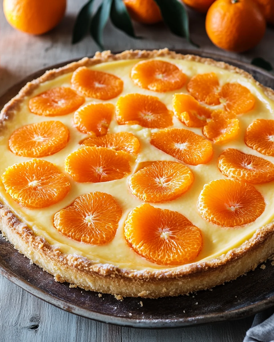 Quarkkuchen mit Mandarinen