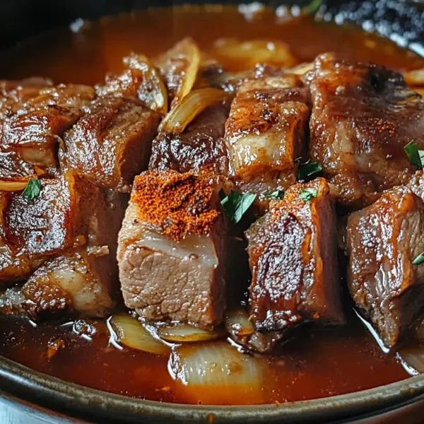 Räuberbraten Rezept, schmort im Ofen einfach vor sich hin!
