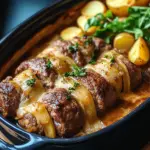 Rouladentopf aus dem Backofen