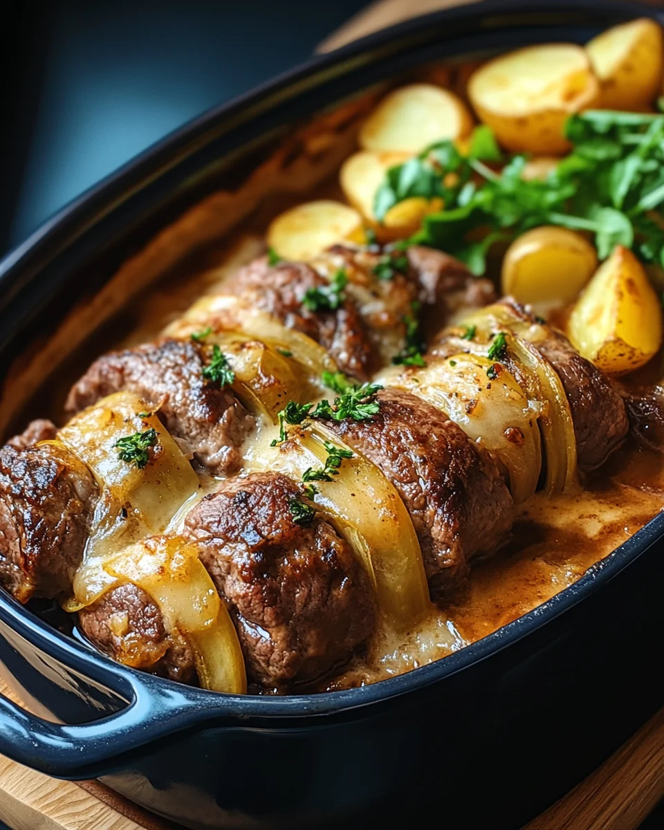 Rouladentopf aus dem Backofen