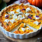 Saftige K&uuml;rbis-Quiche mit Feta