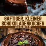 Saftiger, kleiner Schokoladenkuchen 20 Pinterest Hidden Image