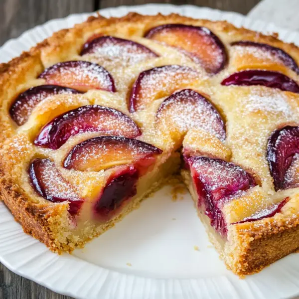 Schneller Zwetschgenkuchen mit Schmandguss