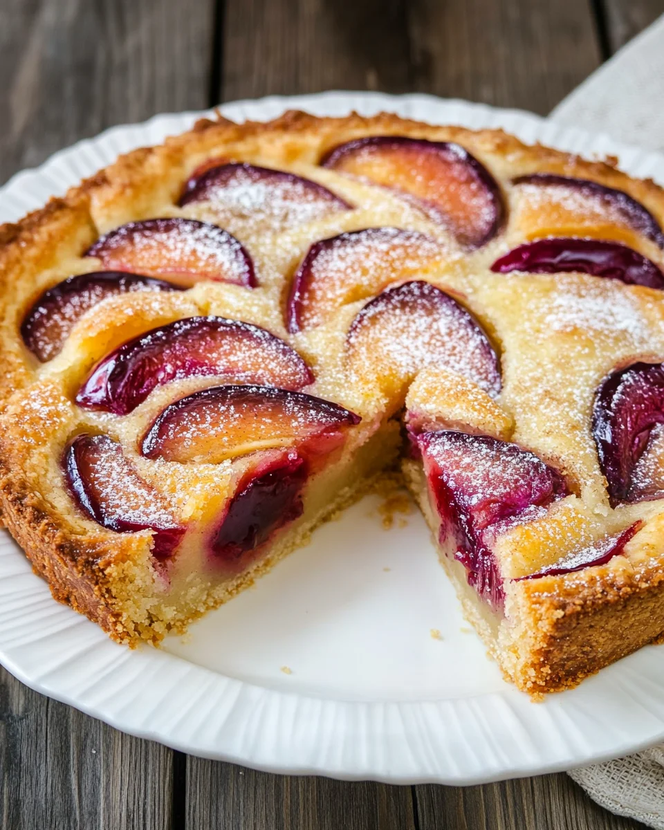 Schneller Zwetschgenkuchen mit Schmandguss