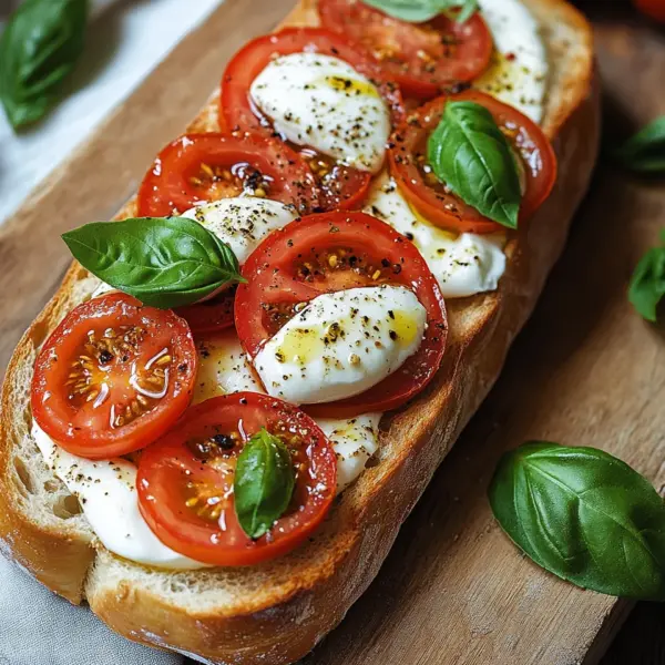 Schnelles Tomaten-Mozzarella-Baguette