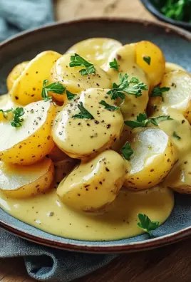 Senfsauce mit Salzkartoffeln