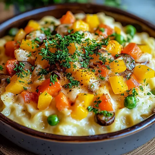 Spätzleauflauf mit Gemüse