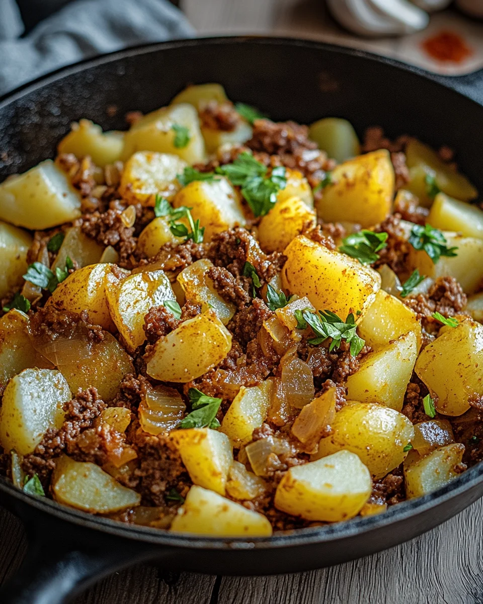 Spitzkohl-Kartoffel-Pfanne mit Hackfleisch 25 Spitzkohl-Kartoffel-Pfanne