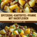 Spitzkohl-Kartoffel-Pfanne mit Hackfleisch 24 Pinterest Hidden Image
