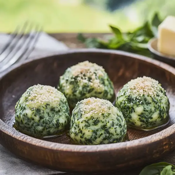Südtiroler Spinatknödel