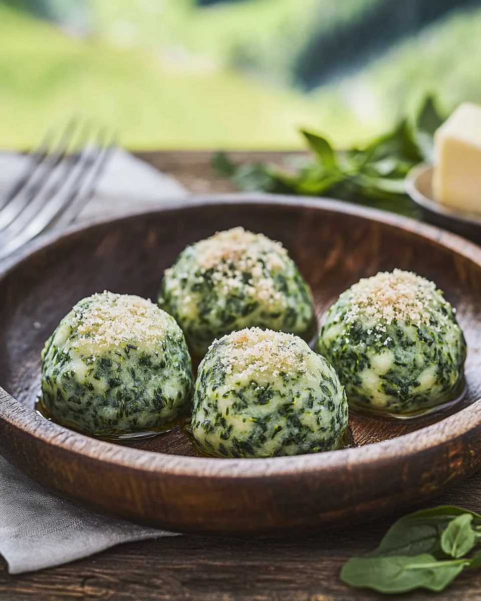 Südtiroler Spinatknödel