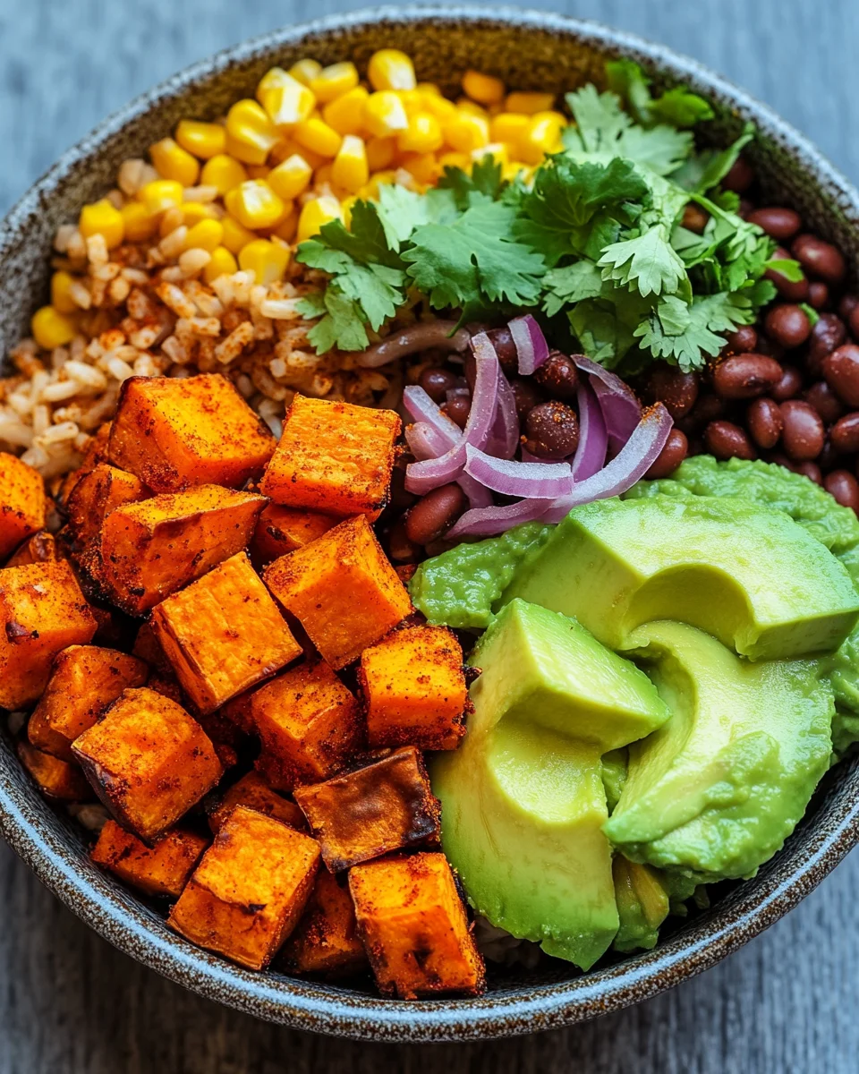 Süßkartoffel Burrito Bowl 21 Süßkartoffel