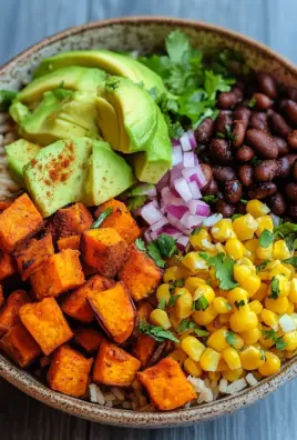 Süßkartoffel Burrito Bowl