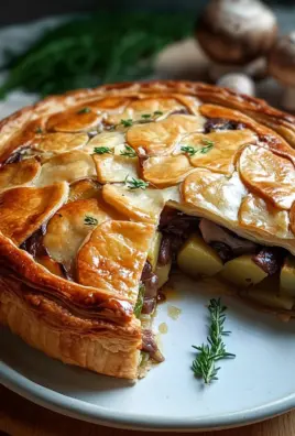 Wirsing-Pie mit Pilz-Linsen-Kartoffelfüllung