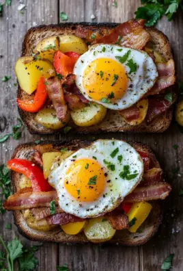 Bauernfrühstücks-Sandwich
